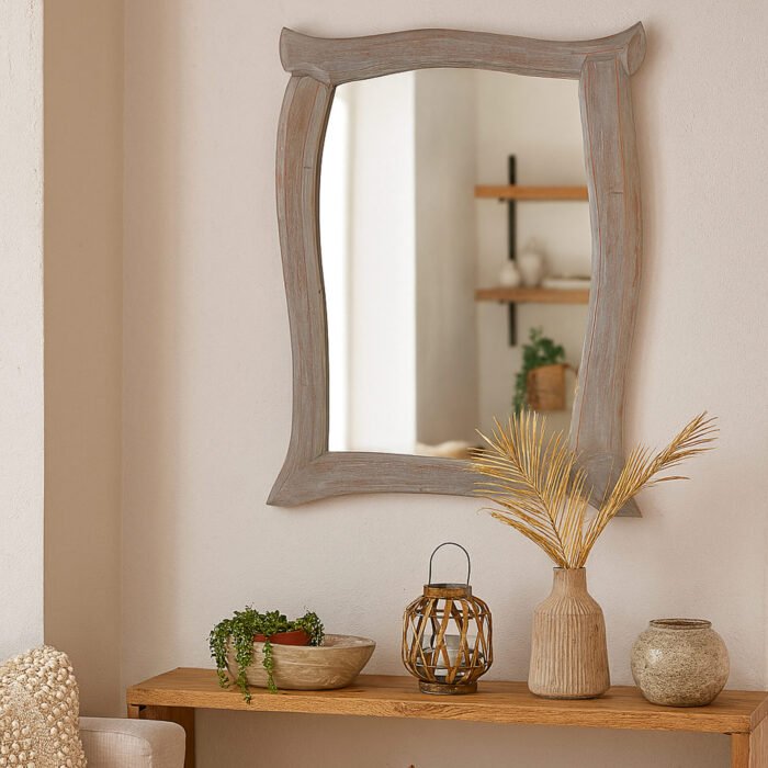 SPECCHIO BRAMA GRIGIO 120