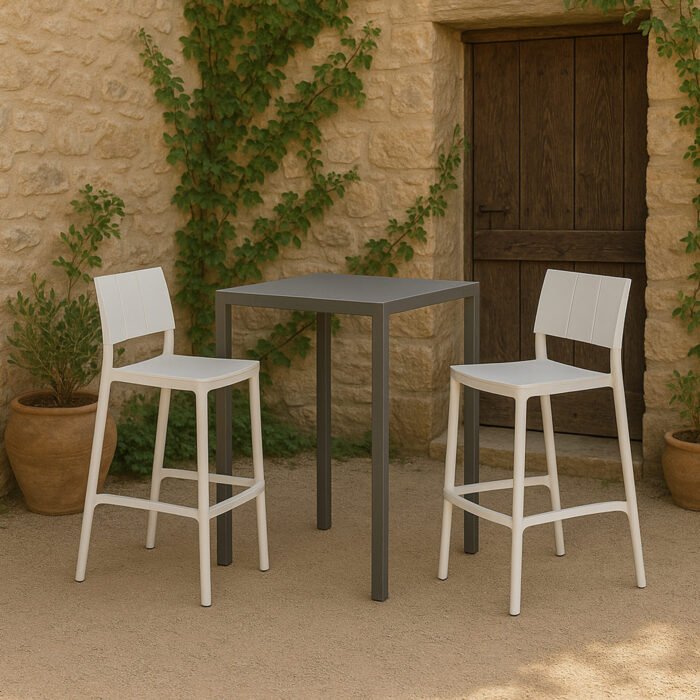 TAVOLO TETRIS 60X60 H110 GRIGIO ANTICO