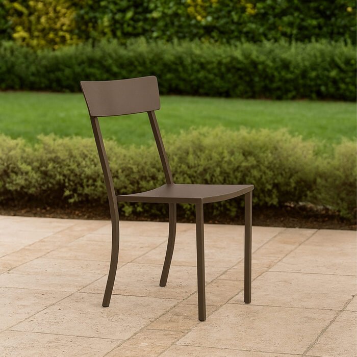 SET 4 SEDIA CANADA BRONZO IMPILABILE