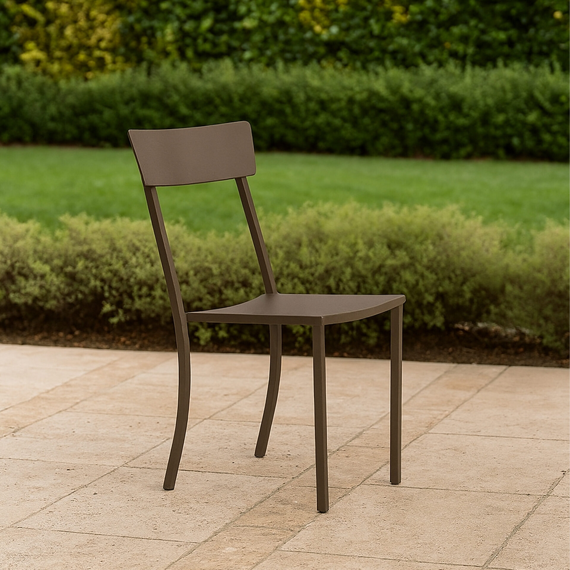 SET 4 SEDIA CANADA BRONZO IMPILABILE