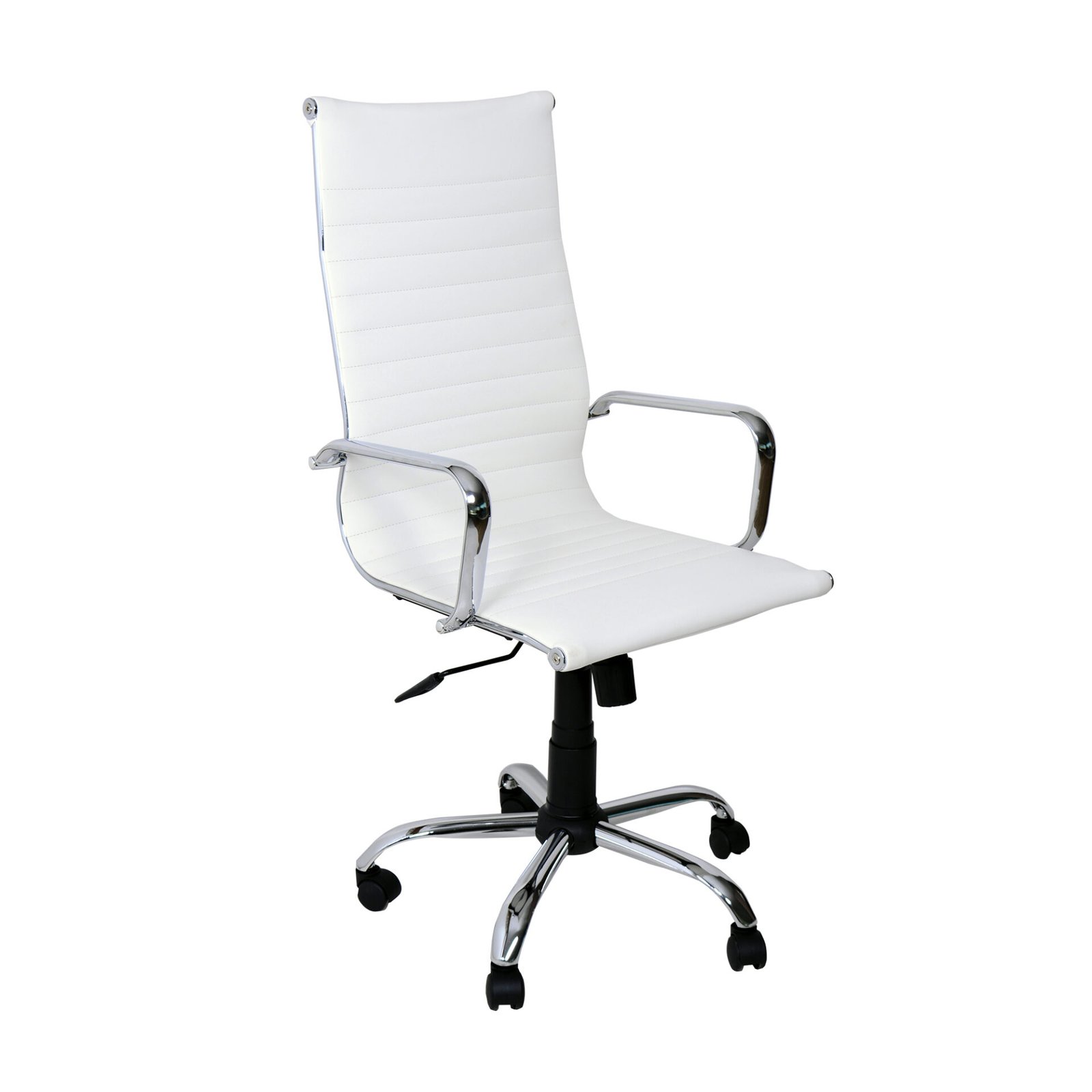 POLTRONA SUPREMA PRESIDENZIALE BIANCA SIMIL/STR CROM