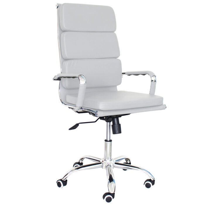 POLTRONA STATUS PRESIDENZIALE BIANCA/CROMATA