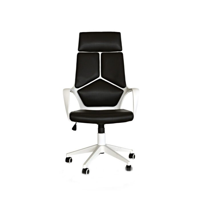 POLTRONA PRESIDENT NERA/STRUTT BIANCA