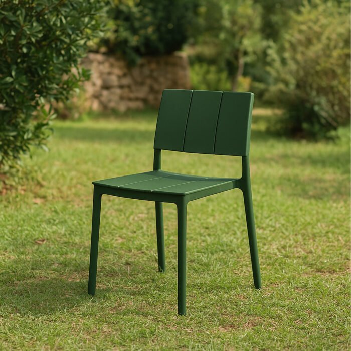 SET 4 SEDIA ZANTE IN POLIPROPILENE VERDE INGLESE