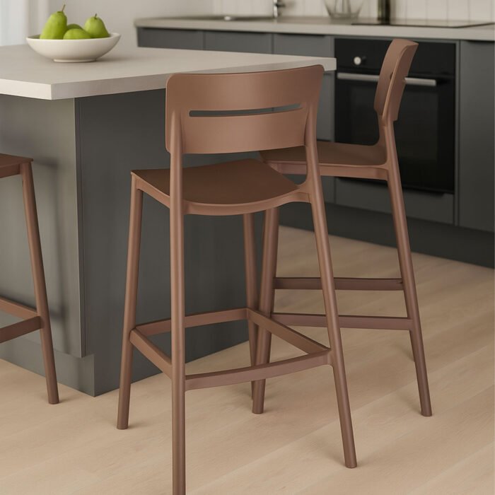 SET 2 SGABELLO BELLA BRONZO