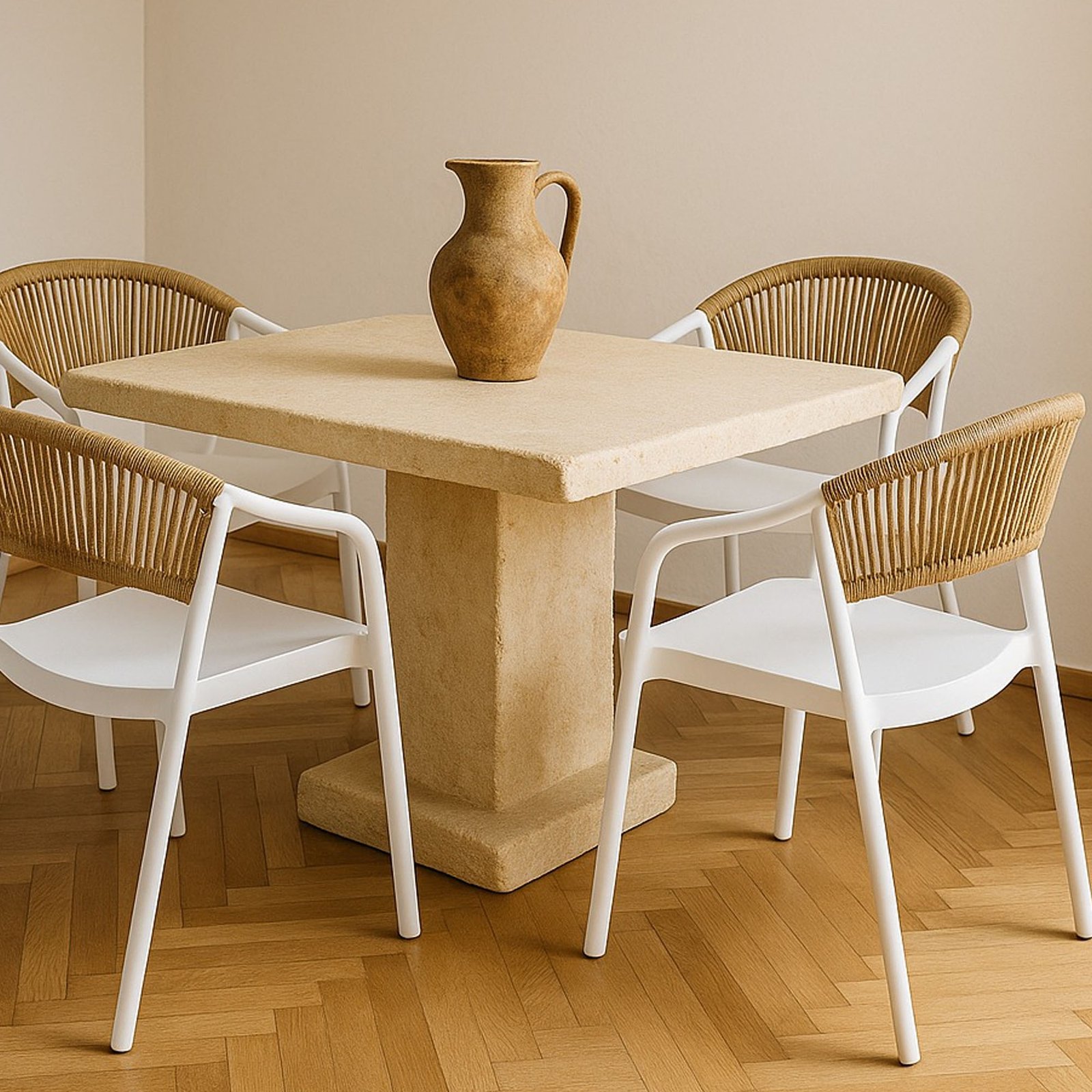 SET 4 POLTRONA MAIORCA BIANCA