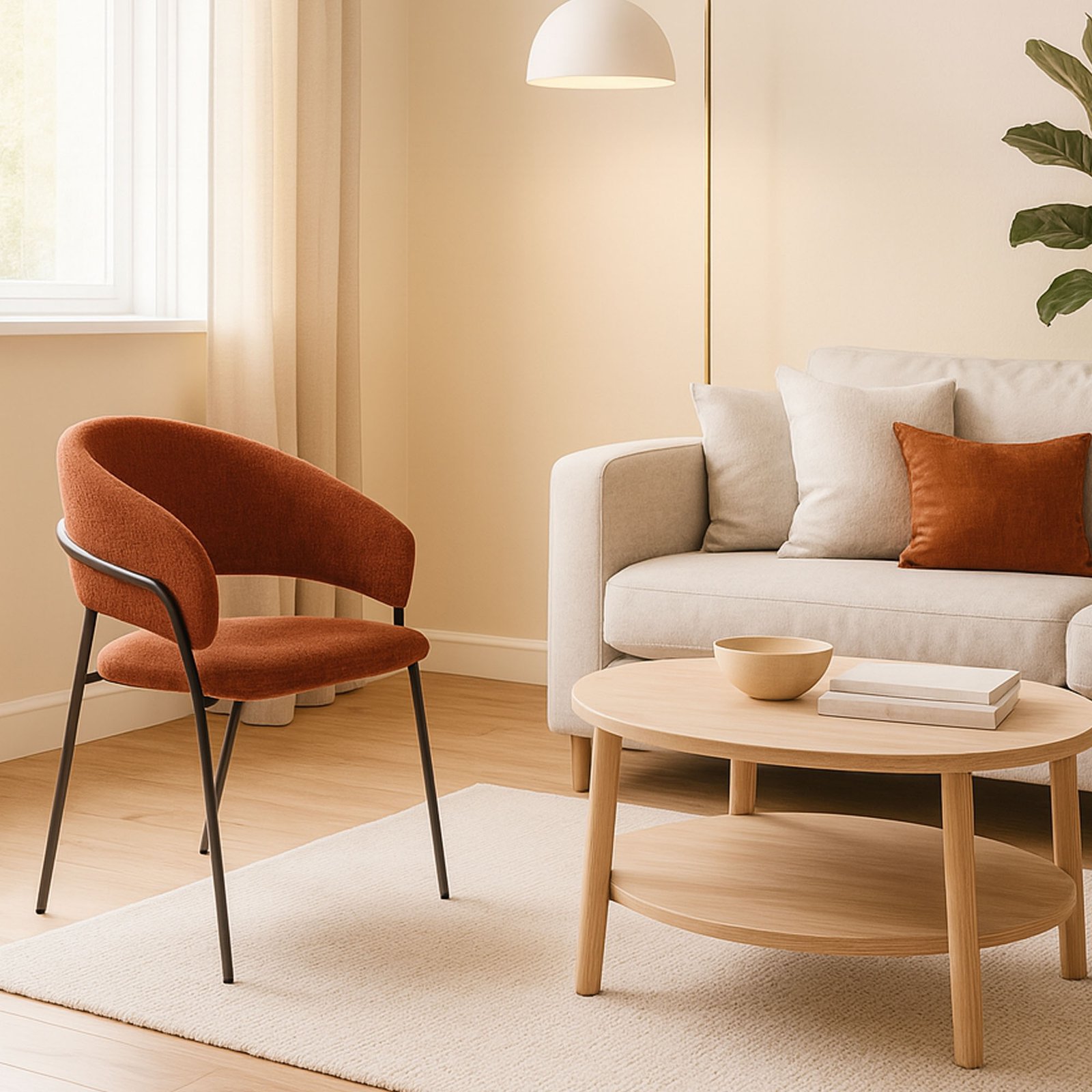 SET 4 POLTRONA GALA RUGGINE GAMBE NERE