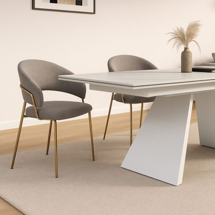 SET DI 4 POLTRONA GALA TORTORA GAMBE ORO