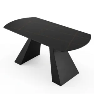 Tavolo ISOLA con Piano in Ceramica e Struttura in Metallo dal Design Moderno - immagine 2