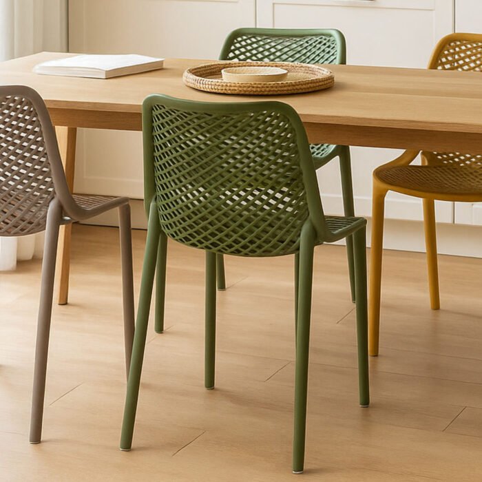 SET 4 SEDIA BRAGA PLUS VERDE OLIVA