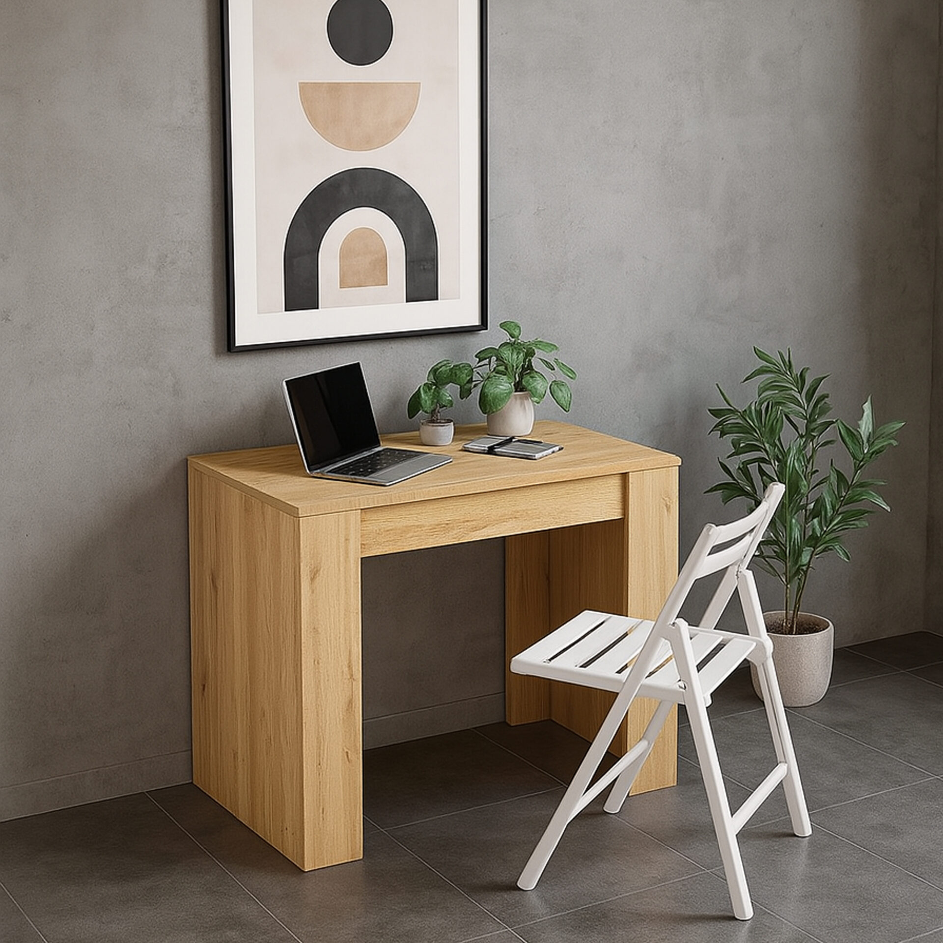 TAVOLO CONSOLLE ARTIC FINITURA ROVERE