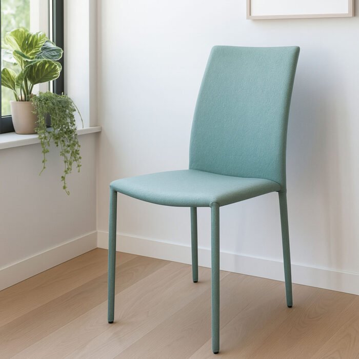 SET 6 SEDIA FELTRA TESSUTO VERDE SALVIA