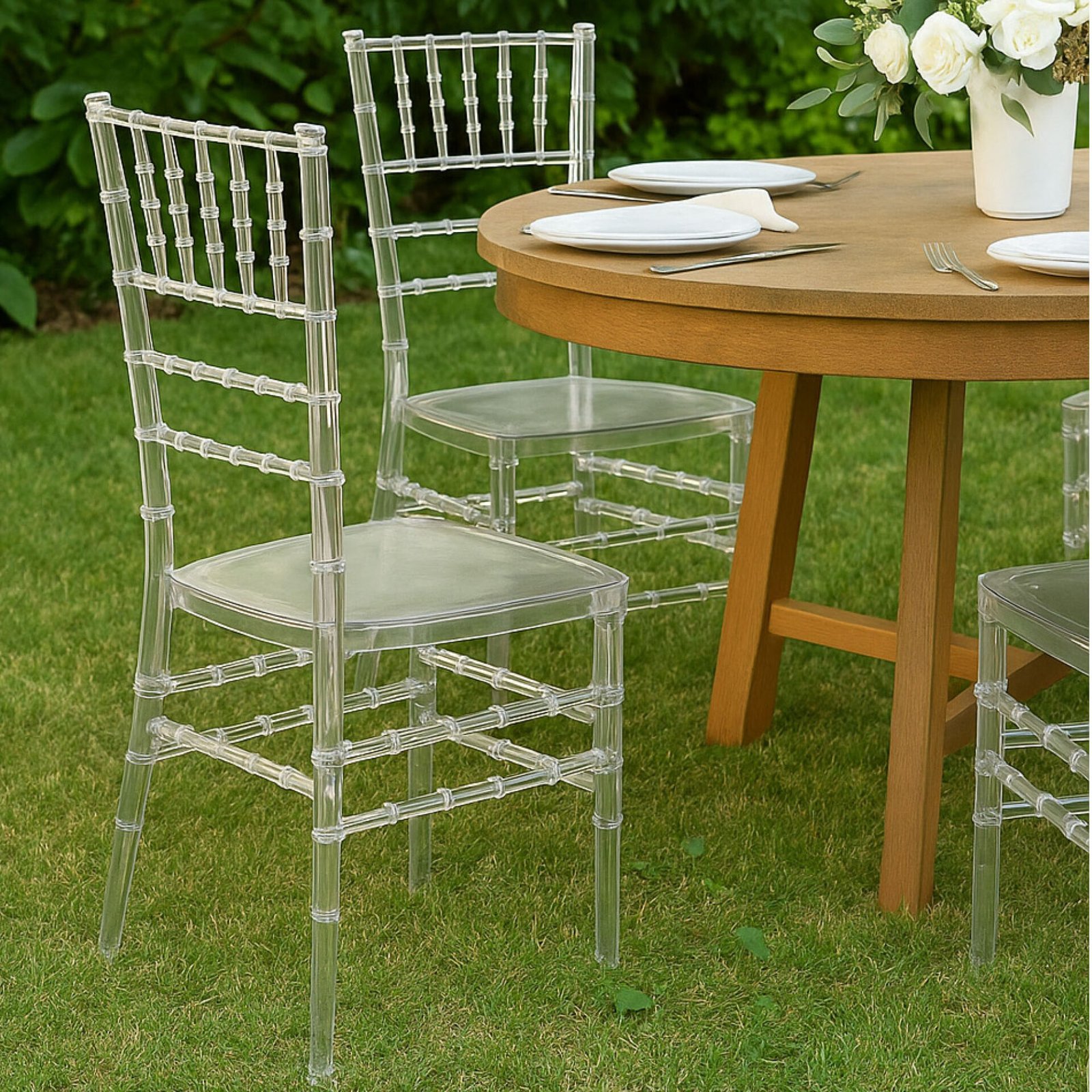 SET 4 SEDIA NEW CEREMONY TRASPARENTE