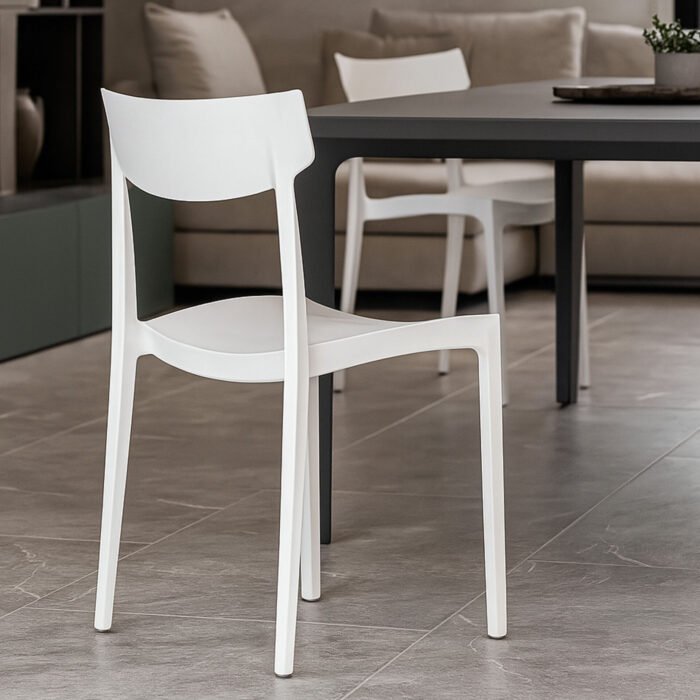 SET 4 SEDIA ETRA IN POLIPROPILENE BIANCA