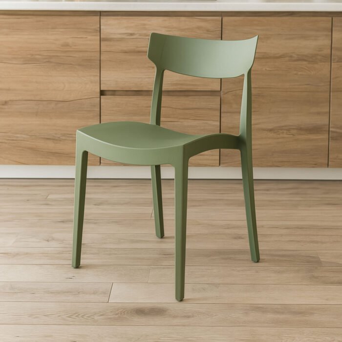 SET 4 SEDIA ETRA IN POLIPROPILENE VERDE OLIVA