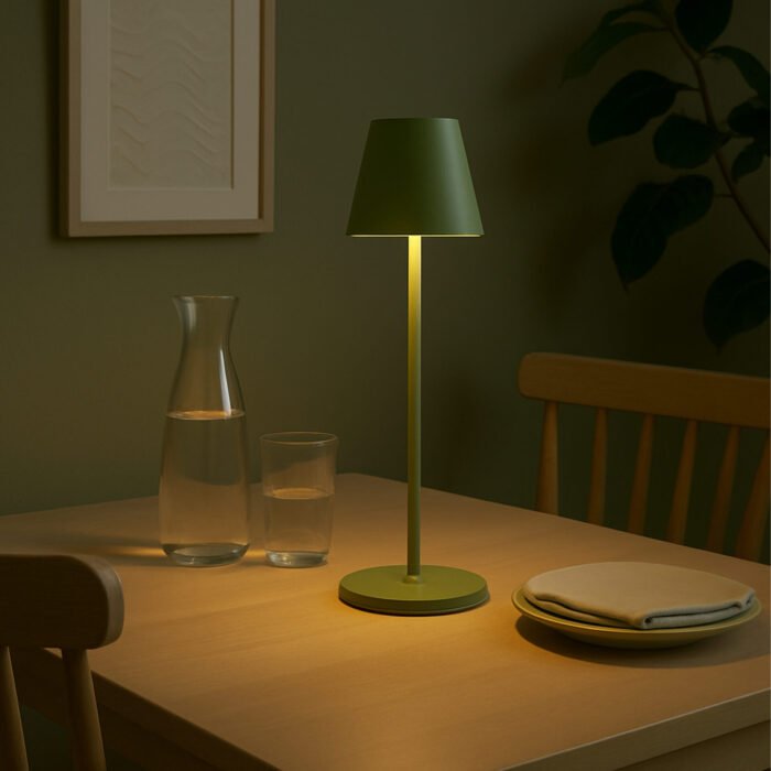 LAMPADA DA TAVOLO RONNY TOUCH VERDE DIMMERABILE