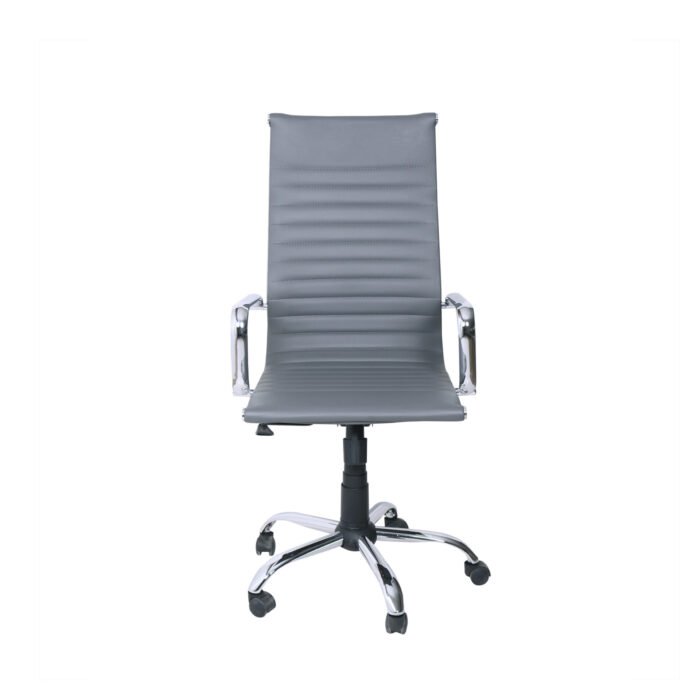 POLTRONA SUPREMA PRESIDENZIALE GRIGIA SIMIL/STR CROM