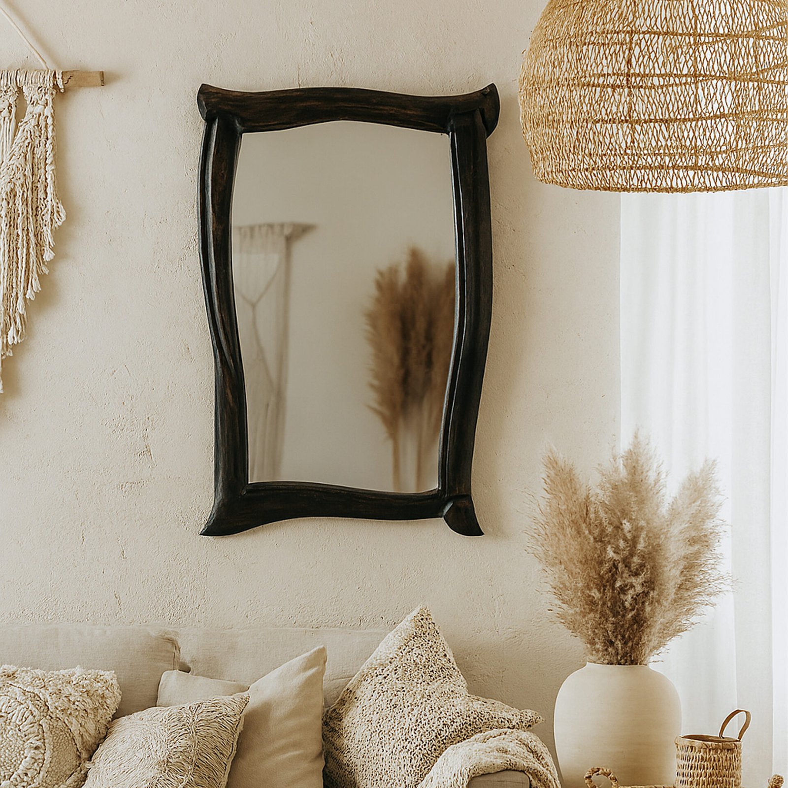 SPECCHIO BRAMA SMALL ORO / NERO 90