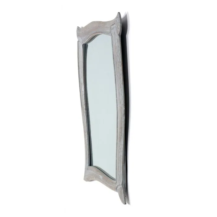 Specchio da Parete Brama Small Grigio con Cornice Ondulata, 90 cm - immagine 3