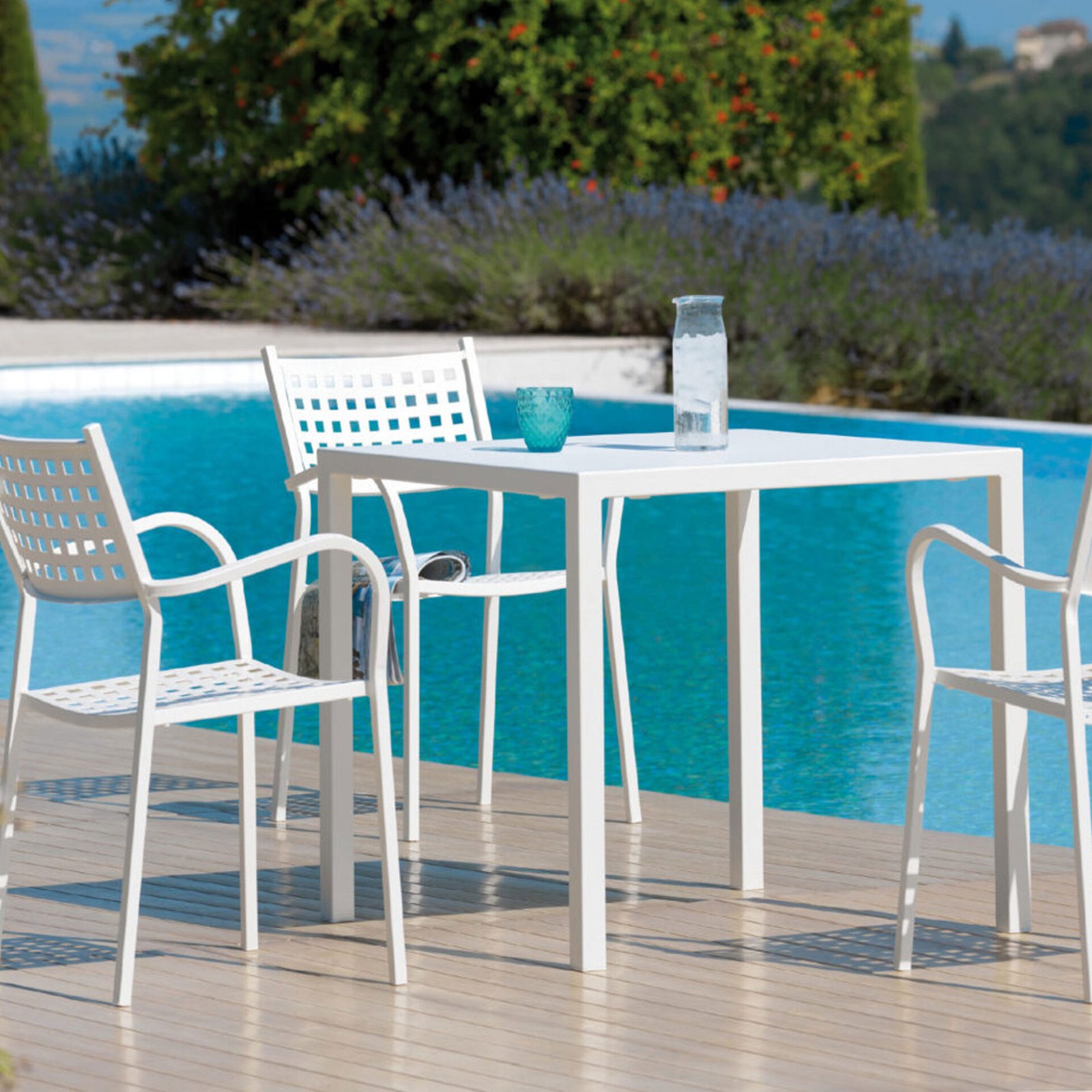 TAVOLO TETRIS BIANCO 80x80