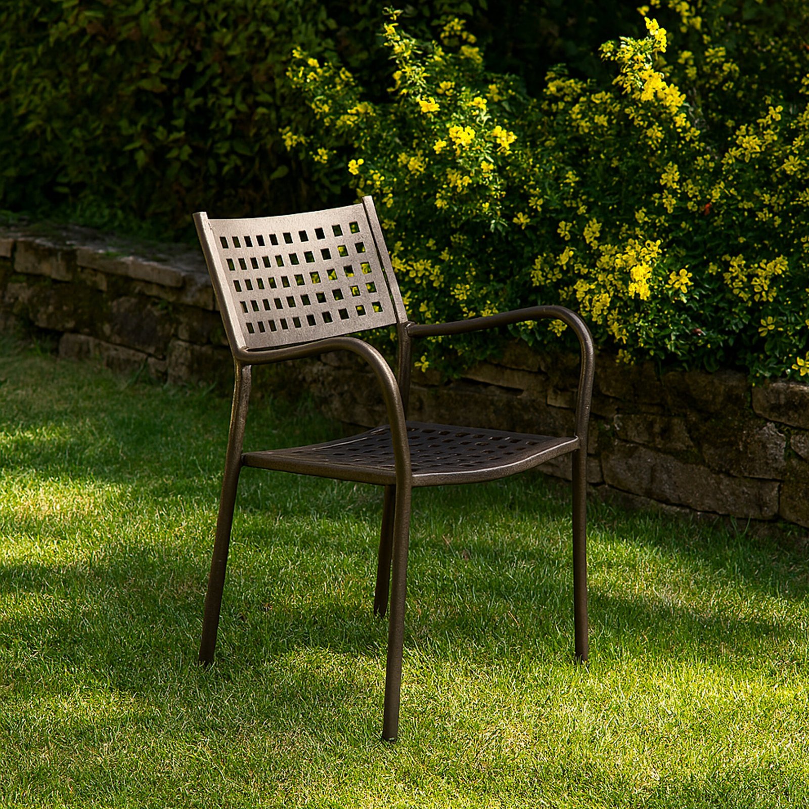 SET 8 POLTRONE JANE IMPILABILI BRONZO
