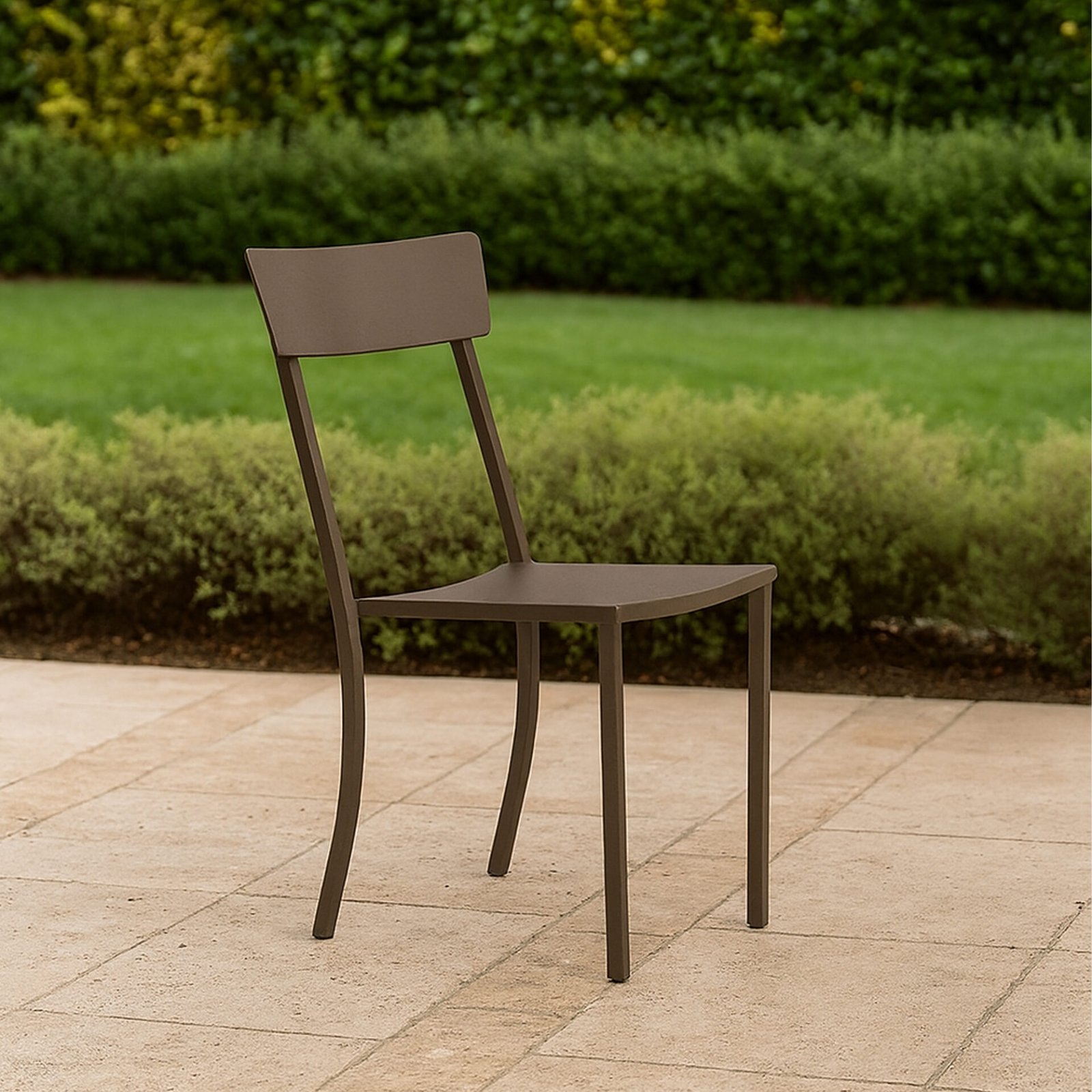 SET 4 SEDIA CANADA ACCIAIO BRONZO