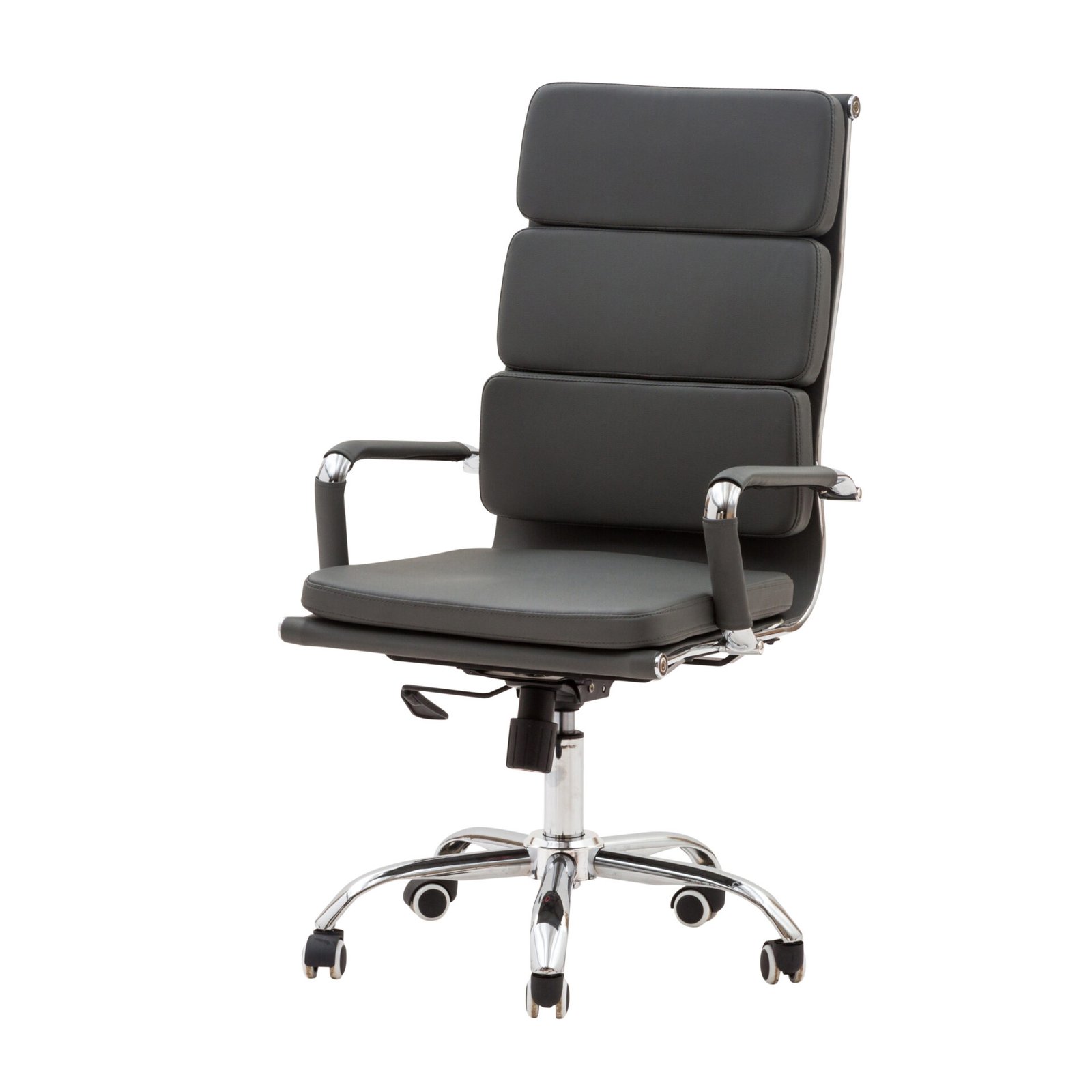 POLTRONA STATUS PRESIDENZIALE GRIGIO/CROMATA