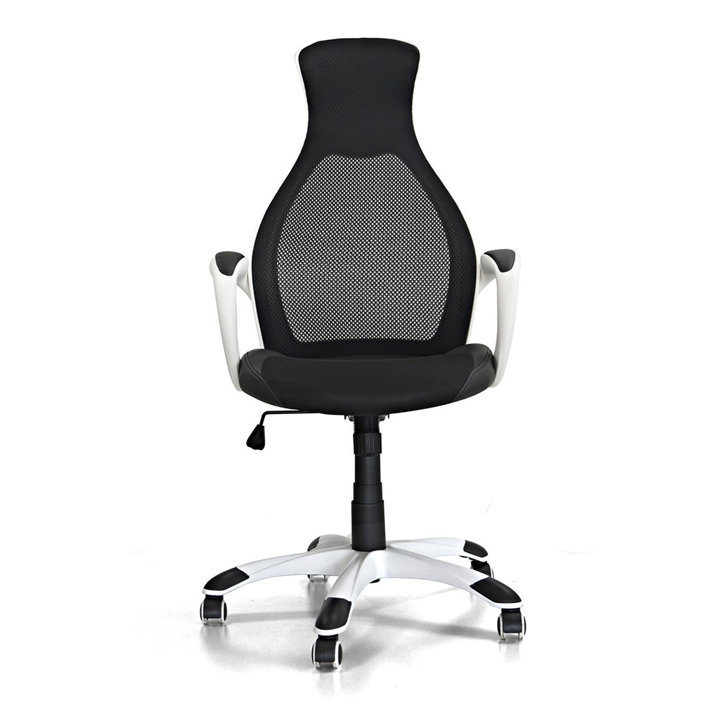 Poltrona Capital Nera Girevole con Braccioli