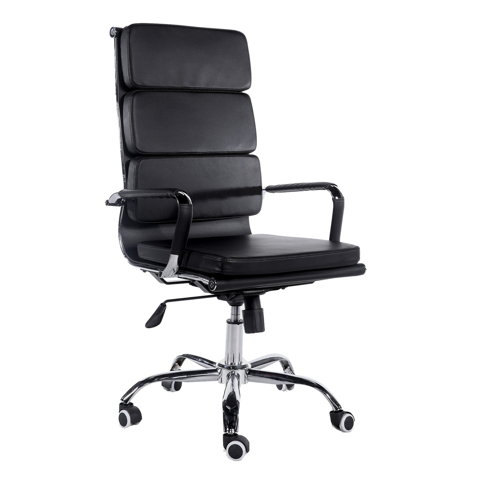 POLTRONA STATUS PRESIDENZIALE NERO/CROMATA