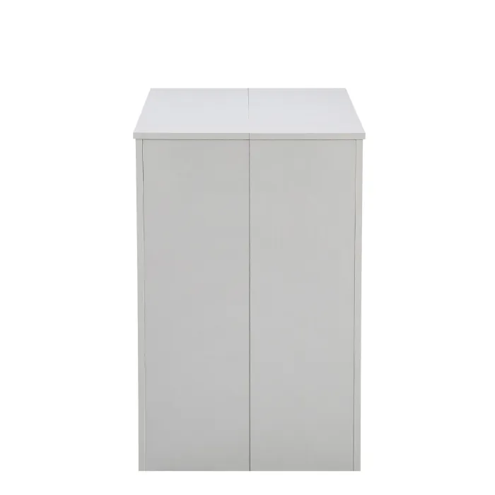 Tavolo Consolle Artic Allungabile Bianco Frassino, Estensibile da 50 a 300 cm, per 12 Persone - immagine 2