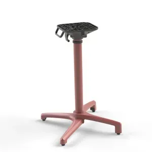 Base Tavolo Elisa Pieghevole in Alluminio Acero, Autolivellante e Accatastabile, H 72 cm