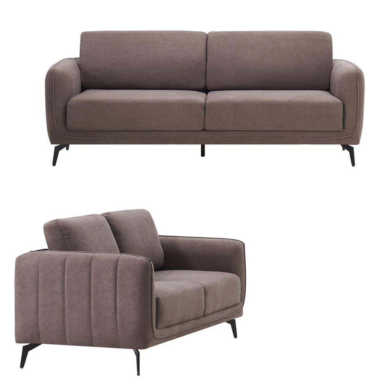 SET CUBIK DIVANO 3+2 POSTI TORTORA