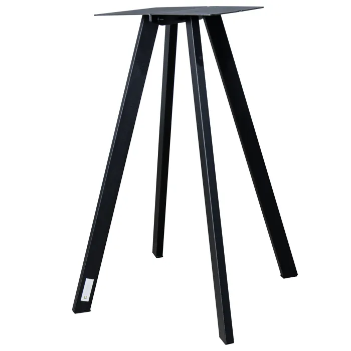 Base Tavolo Diamond in Metallo Nero, Struttura Robusta per Interni ed Esterni, Ø 62 × H 72 cm