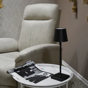 Poltrona Relax Elettrica a 2 Motori in Tessuto Mozart Tortora, Reclinabile con Schienale e Poggiapiedi Regolabili, 82 x 92 x 104 cm - immagine 3