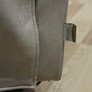 Poltrona Relax Elettrica a 2 Motori in Tessuto Mozart Tortora, Reclinabile con Schienale e Poggiapiedi Regolabili, 82 x 92 x 104 cm - immagine 5