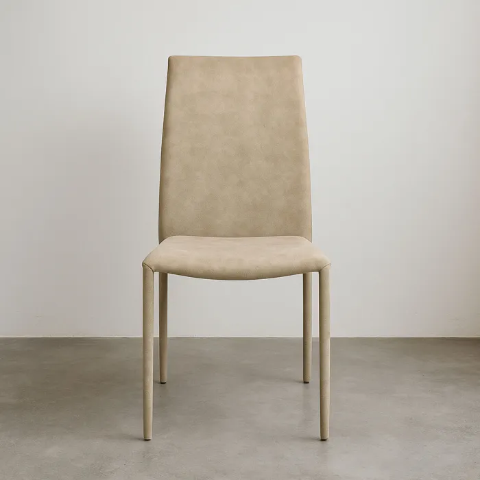 Set 6 Sedie Feltra Imbottite in Tessuto Mozart Safari, Eleganti e Confortevoli per Sala da Pranzo e Cucina