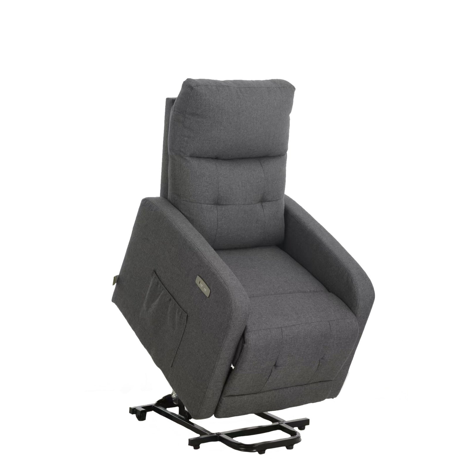 POLTRONA RELAX SUSAN D ELETTRICA ALZAPERSONA TESSUTO FUMO