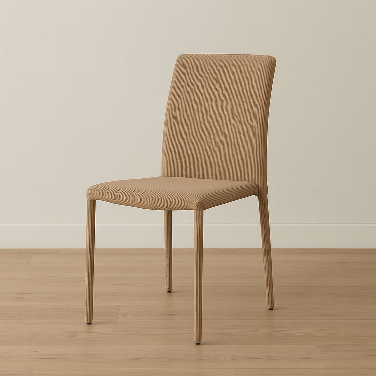 SET 6 SEDIA DANI VELLUTO MILLERIGHE TORTORA