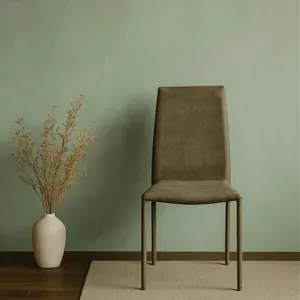 Set 6 Sedie Feltra in Tessuto Mozart Tortora, con Schienale Ergonomico e Design Elegante
