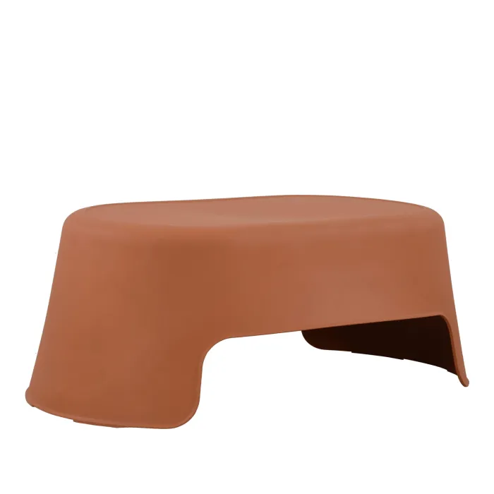 Set Salotto Corfù da Giardino in Polipropilene Terracotta con Divano, 2 Poltrone e Tavolino - immagine 3