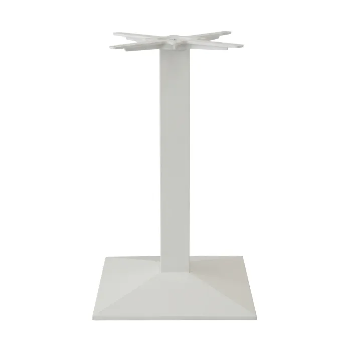 Base Tavolo PIRAMIDE Bianca in Ghisa, 43 × 43 × 72 cm
