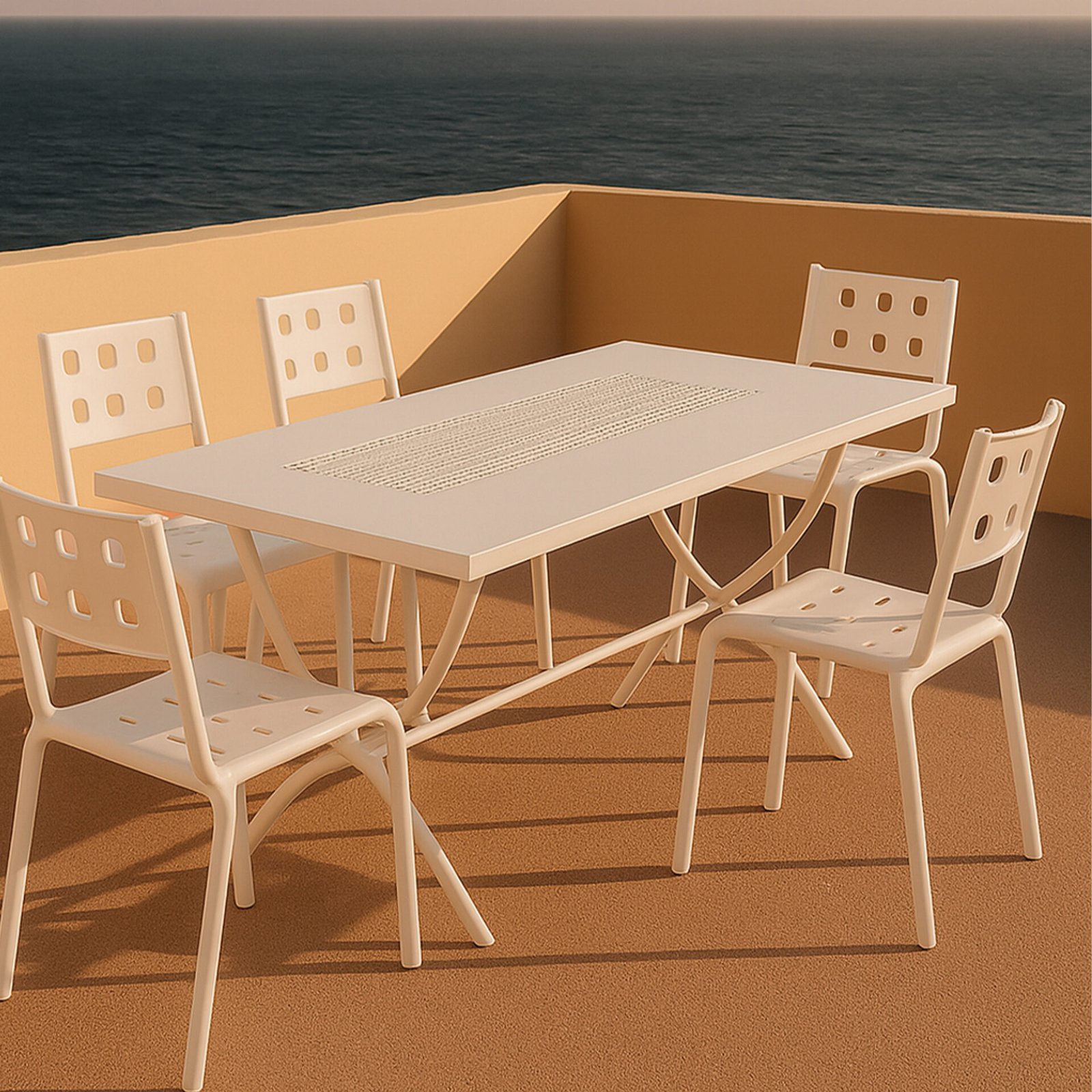 Tavolo Pieghevole VEGAS Bianco