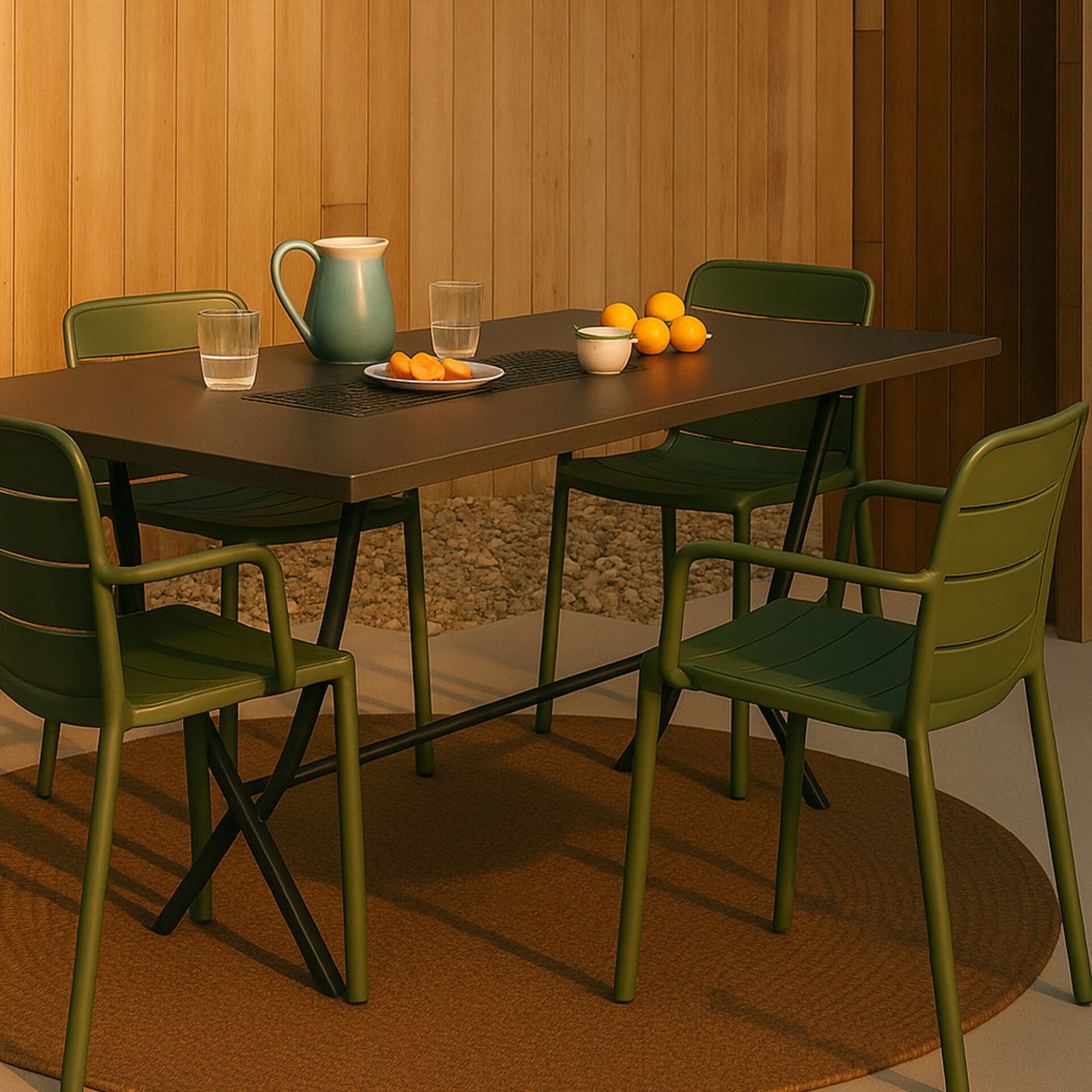 Tavolo Pieghevole VEGAS Nero