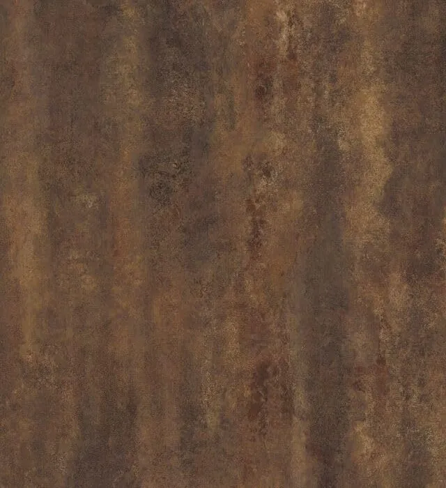 Piano Tavolo HPL Rame Marrone Effetto Marmo 70x70 cm, Resistente a Graffi, Calore e Umidità