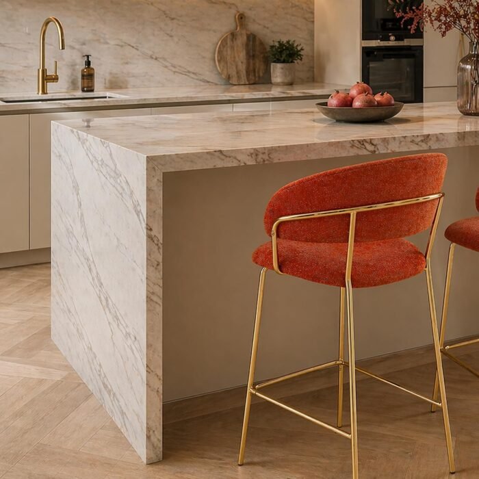 Sgabello APICE Ruggine/Oro Set da 4 pezzi