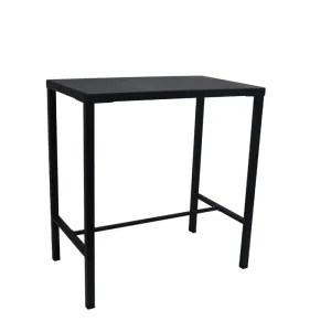 Tavolo Snack UTILITY in Metallo Grigio, Design Rettangolare Salvaspazio per Interni ed Esterni, 105 x 60 x 110 cm