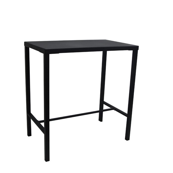 TAVOLO SNACK UTILITY IN METALLO GRIGIO 105x60x110 CM