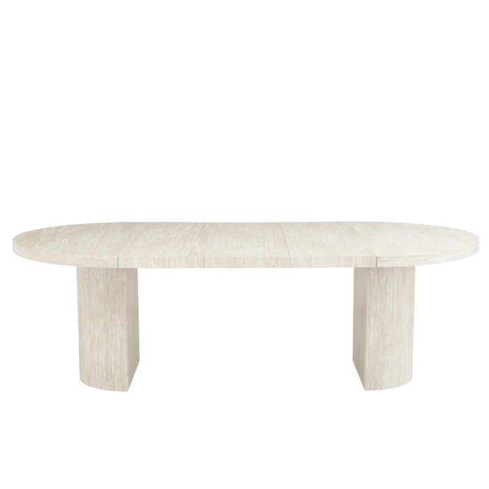 Tavolo da Pranzo Allungabile ESIO Effetto Travertino Chiaro 120–240 cm