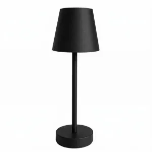 Lampada da Tavolo LED AUREON Nera, 11 x 36 cm, Design Moderno per Interni