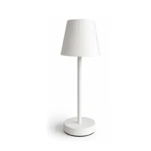 Lampada da Tavolo LED AUREON Bianca, 11 x 36 cm, Design Moderno per Interni